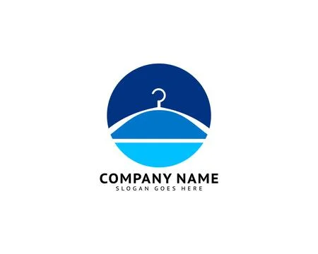 Clothes Hanger Icon Vector Illustration Logo Template Stock Illustration