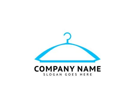 Clothes Hanger Icon Vector Illustration Logo Template Stock Illustration