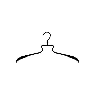 Clothes Hanger Silhouette Stock Illustration