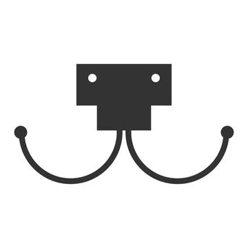 Clothes hanger vector element design Stock Illustration