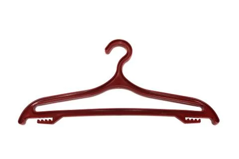 Clothes hanger on a white background Stock Photos