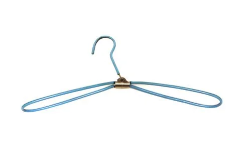 Clothes hanger on a white background Stock Photos