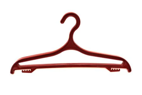 Clothes hanger on a white background Stock Photos