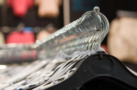 Clothes hangers Foto stock