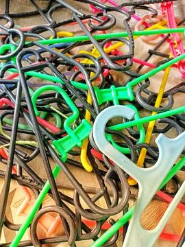 Clothes hangers. Foto stock