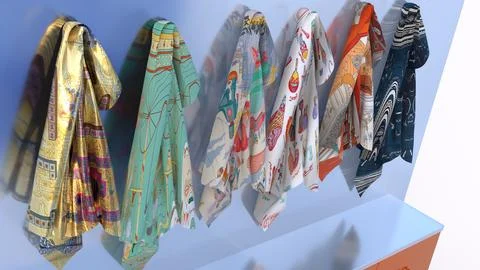 Clothes hanging on a peg Stock Illustration