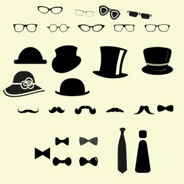 Clothes icons Stock Illustration