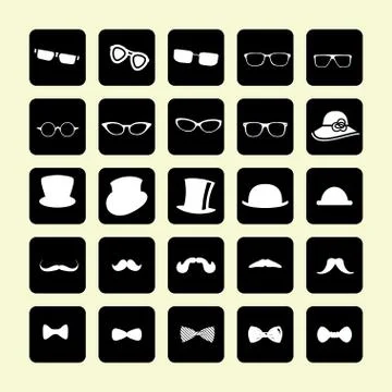 Clothes icons Stock Illustration