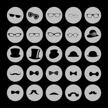 Clothes icons Stock Illustration