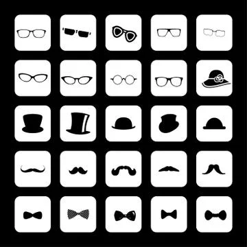 Clothes icons Stock Illustration