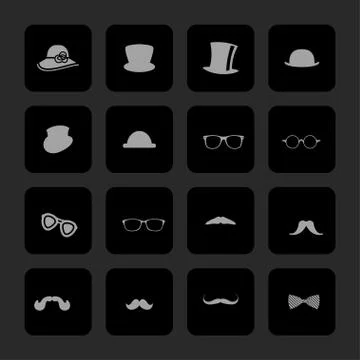 Clothes icons Stock Illustration