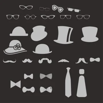 Clothes icons Stock Illustration