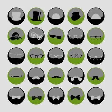 Clothes icons Stock Illustration