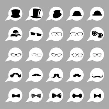 Clothes icons Stock Illustration