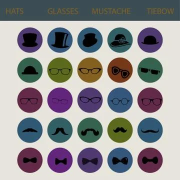 Clothes icons Stock Illustration