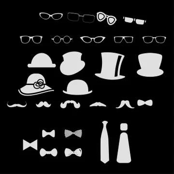 Clothes icons Stock Illustration