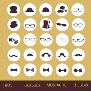 Clothes icons Stock Illustration