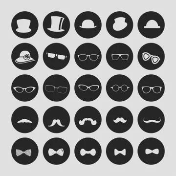Clothes icons Stock Illustration