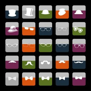Clothes icons Stock Illustration