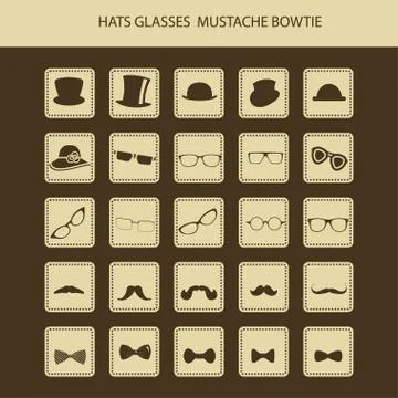 Clothes icons Stock Illustration