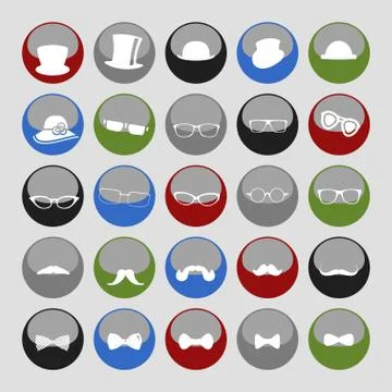 Clothes icons Stock Illustration