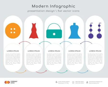 Clothes infographics design Ilustração Stock