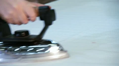 Clothes iron Stock Footage 12376813