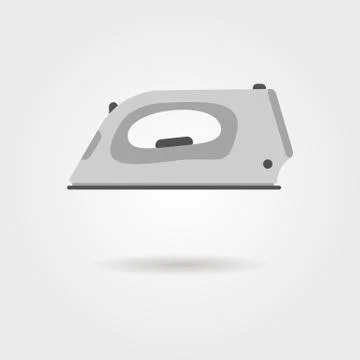Clothes iron icon with shadow Stock Illustration