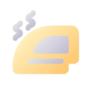 Clothes iron pixel perfect flat gradient two-color ui icon 스톡 일러스트