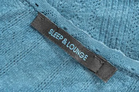 Clothes label closeup Foto stock