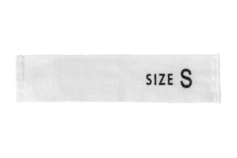 Clothes label isolated Foto stock