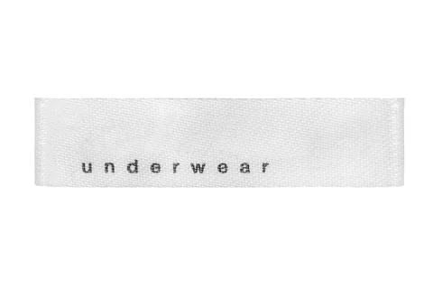 Clothes label isolated Foto stock