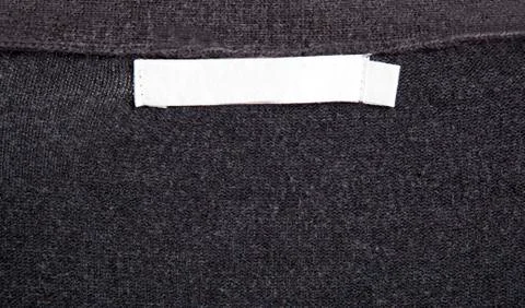 Clothes with label tag Stock-Fotos