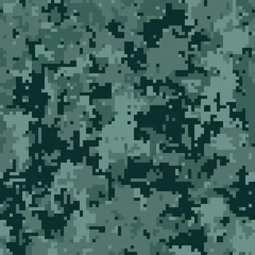 Clothes leaf between war protection. Repetitive style, fabric green. Mosaic.. Stock Illustration