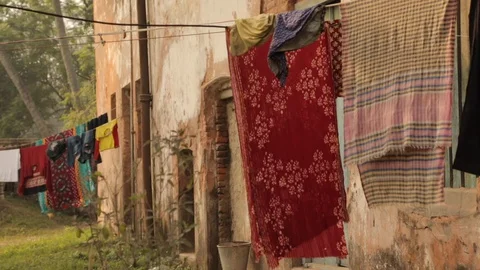 Clothes line Stock Footage 129432770