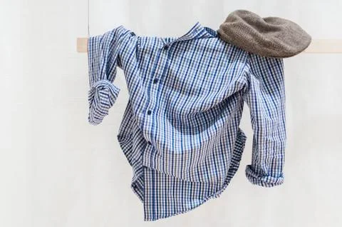 Clothes on a line Stock Photos