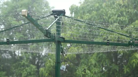Clothes line In Rain 1 스톡 동영상 21266941