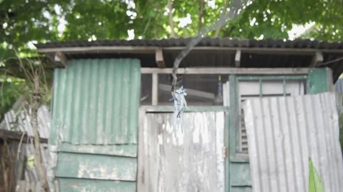 CLOTHES LINE SLOMO Stock Footage 145451552