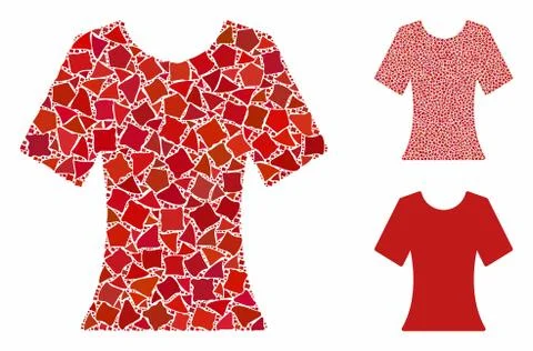 Clothes Mosaic Icon of Humpy Elements Ilustración de archivo