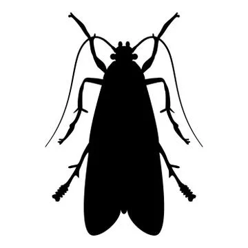 Clothes moth Clothing moth Fly insect pest icon black color vector illustrati Stock Illustration