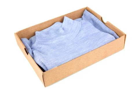 Clothes in open container Stock Photos