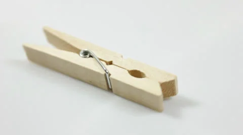 Clothes peg Stock Footage 24818356
