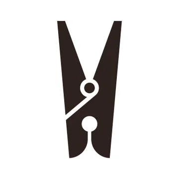 Clothes peg icon Stock Illustration
