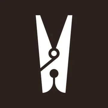 Clothes peg icon Stock Illustration