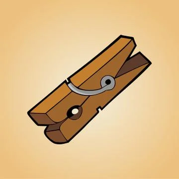 Clothes peg Stock Illustration