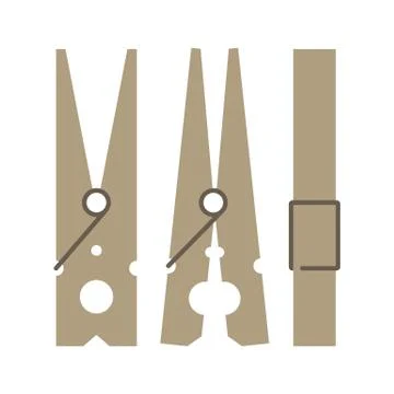 Clothes peg Stock Illustration