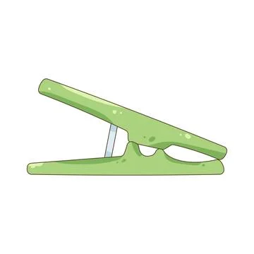 Clothes peg Stock Illustration