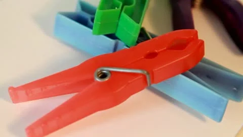 Clothes peg rotating Stock Footage 21261369