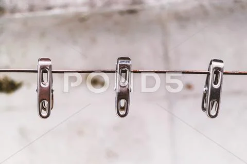 Clothes peg with soft light Stock Photos
