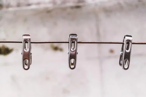 Clothes peg with soft light Stock Photos